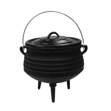 Gusseiserner Potjie-Topf mit Wachs-Finish / Pre-Seaoned für den südafrikanischen Markt